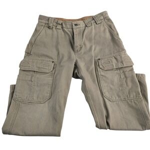 Duluth Trading‎ Co. Relaxed Fit Canvas Cargo Pants Mens 35x28 Work Utility